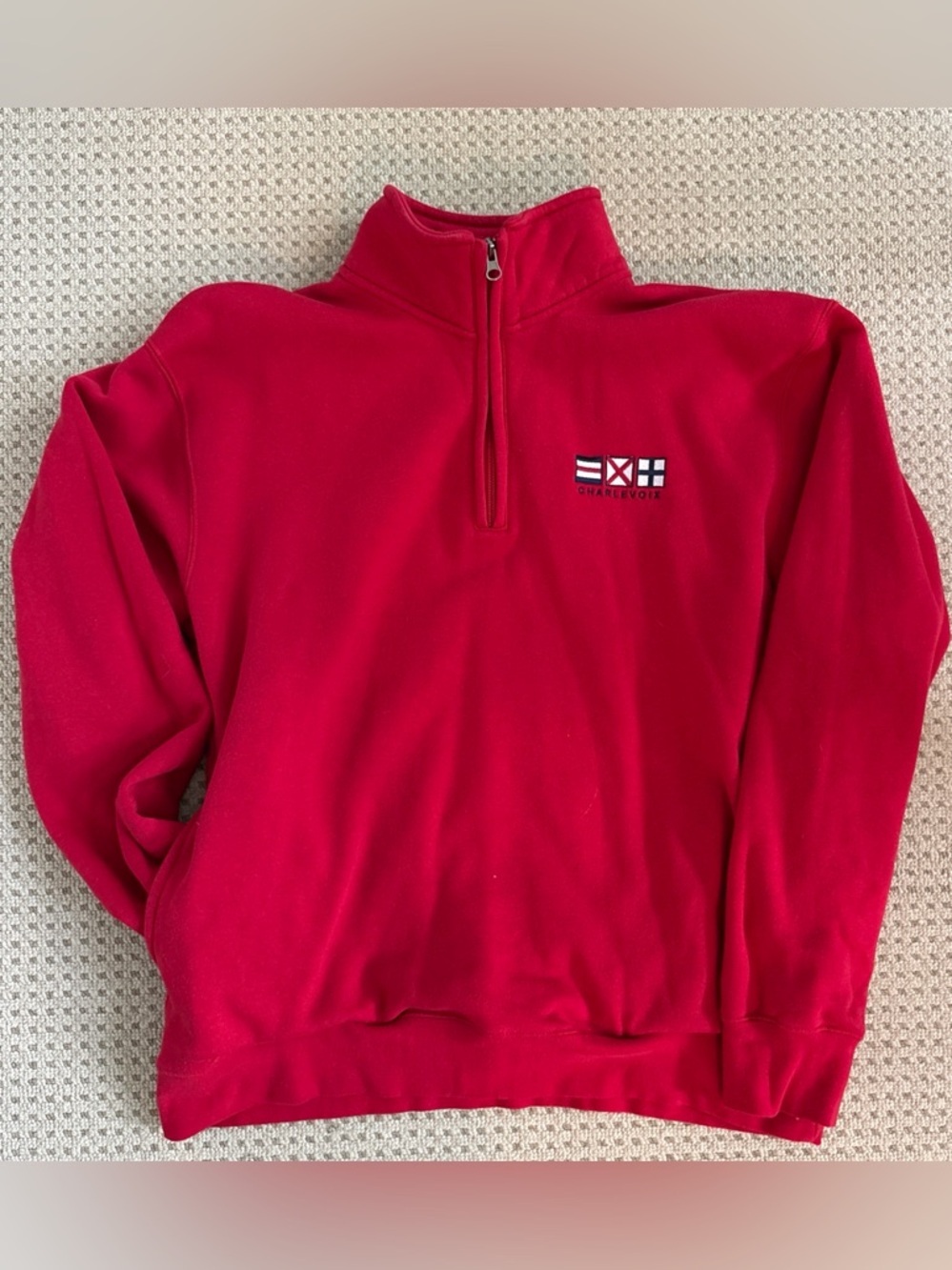 Red quarter zip - Picture 4 of 4